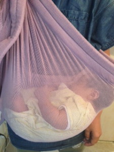 ☆ネットだっこ紐で赤ちゃんすやすや☆